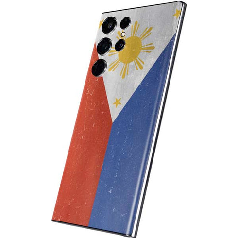 Philippines Flag Distressed Galaxy S22 Ultra Skin